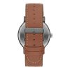 GEORGE Men's Watch: Gunmetal Case, Black Easy Read Dial, Cognac Vegan Leather Band (FMDOGE009)