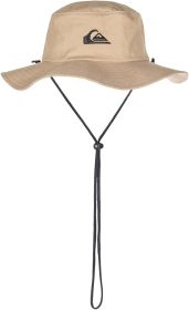 Quiksilver Men's Bushmaster Sun Protection Floppy Visor Bucket Hat (Color: Tan)