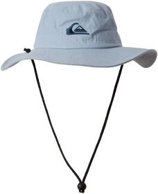 Quiksilver Men's Bushmaster Sun Protection Floppy Visor Bucket Hat (Color: Ashley Blue)