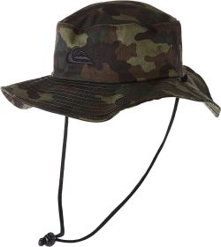 Quiksilver Men's Bushmaster Sun Protection Floppy Visor Bucket Hat (Color: camo)