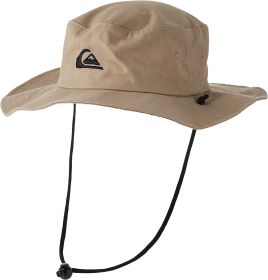 Quiksilver Men's Bushmaster Sun Protection Floppy Visor Bucket Hat (Color: Khaki)