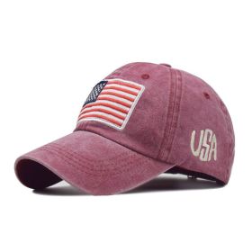 Fashion American Flag Camouflage Baseball Cap Men's Women's Rebound Cap Army Bone Truck Driver High Quality Gorras (Color: 1)