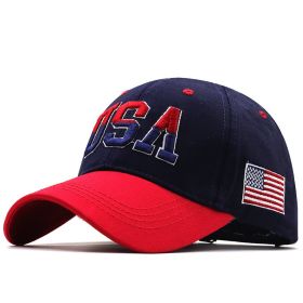 USA Flag Baseball Cap For Men Women Cotton Snapback Hat Unisex America Embroidery Hip Hop Caps Gorras Pet (Color: 1)