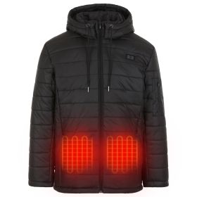 Helios - Paffuto Heated Coat (Color: Black- Male)