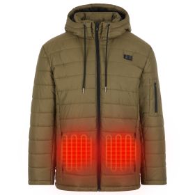 Helios - Paffuto Heated Coat (Color: Olive - Male)