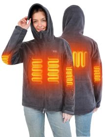 ANTARCTICA Fleece Heating Jacket For Men Women Black (Color: Grey Wowen)