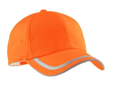 Port Authority Enhanced Visibility Cap C836 (Color: Safety  Orange)