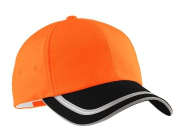 Port Authority Enhanced Visibility Cap C836 (Color: Safety Orange/ Black)