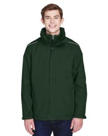 CORE365 88205 Men's Region 3-in-1 Jacket with Fleece Liner (Color: FOREST)