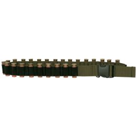 SHOTGUN CANVAS SHELL BANDOLIER (Option: OLIVE DRAB)